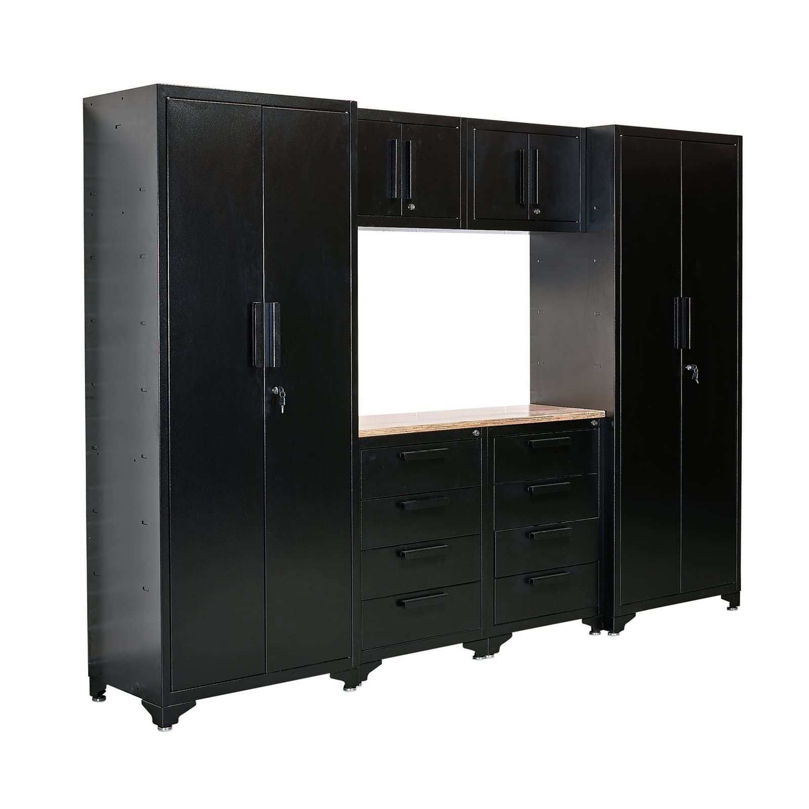 Draper 40086 Double Garage Workstation, Black, One Size