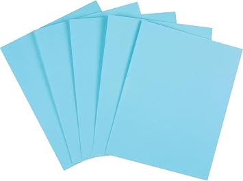 Staples Cardstock Paper, 8.5x11 Inch, 110 lb., Blue, 250/Pack