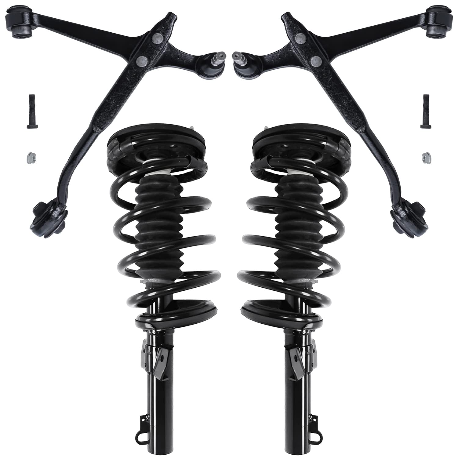Detroit Axle - Front Lower Control Arm w/Ball Joints + Strut w/Coil Spring