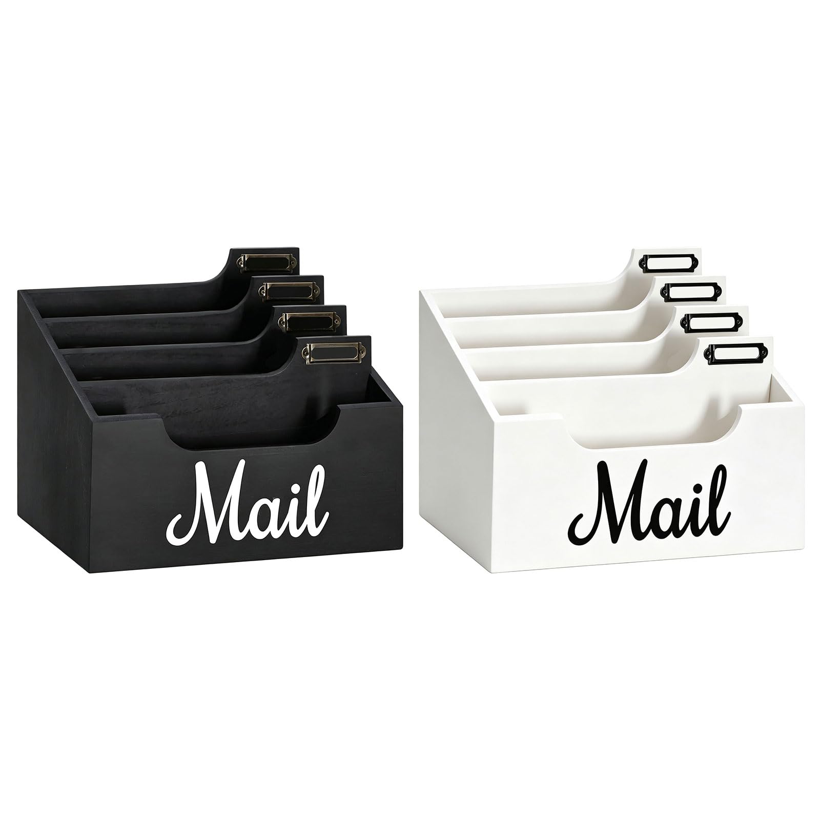 Brief und Dokumenten Organizer mit Holzfächern, Schreibtisch Aufbewahrungsdesign für Empfangstheke, Arbeitsbereich, Desktop Papiersortierer, Holz Post Organizer, Dokumentenablage