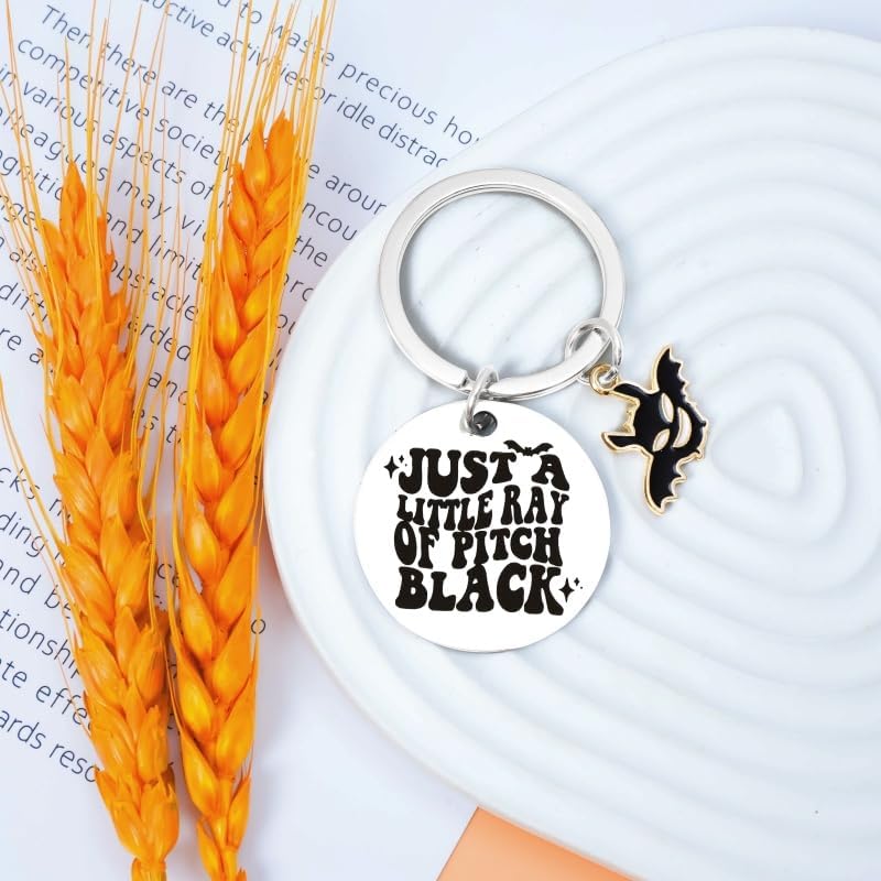 Bat Keychain BATS ARE MY SPIRIT ANIMAL Gift - Halloween Keychain Bat Themed Flying Animal Lover Gift Christmas Birthday Presen
