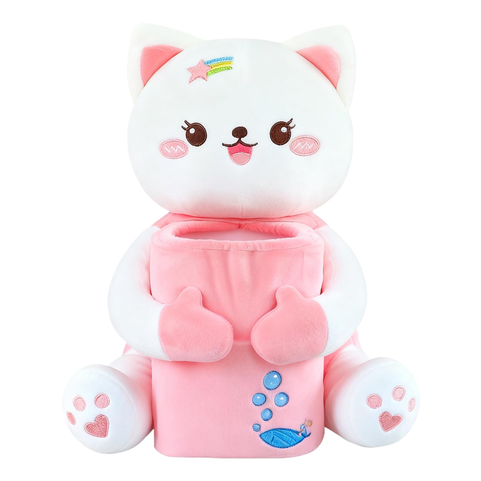 Boîte à mouchoirs chat en peluche voiture camion voyage maison et bureau