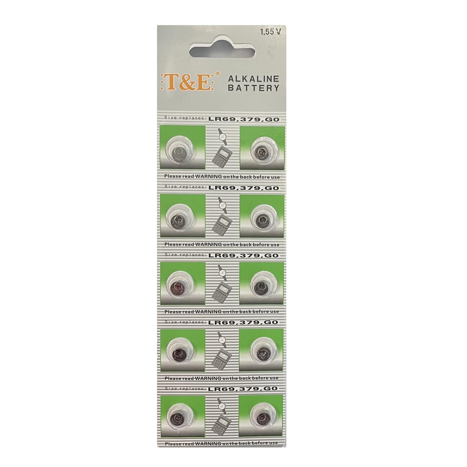 60 Batterie A Bottone Alcaline LOOPACELL AG6 LR920 371 – Ideali Per Orologi, Giochi, Calcolatrici