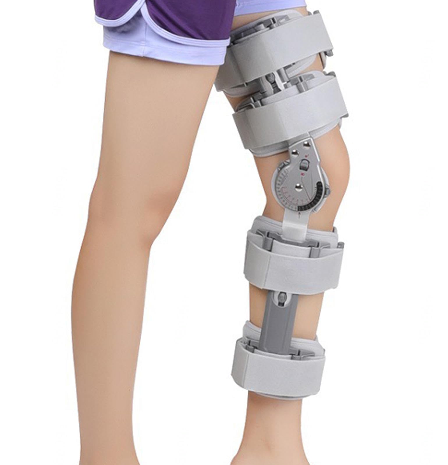 Inmovilizador de Rodillera Ajustable con Bisagras El Soporte de Rodilla Ajustable Ayuda a Estabilizar La Rodilla Alivio Efectivo de ACL, Artritis, Dolor de Tendinitis,para Hombres y Mujeres