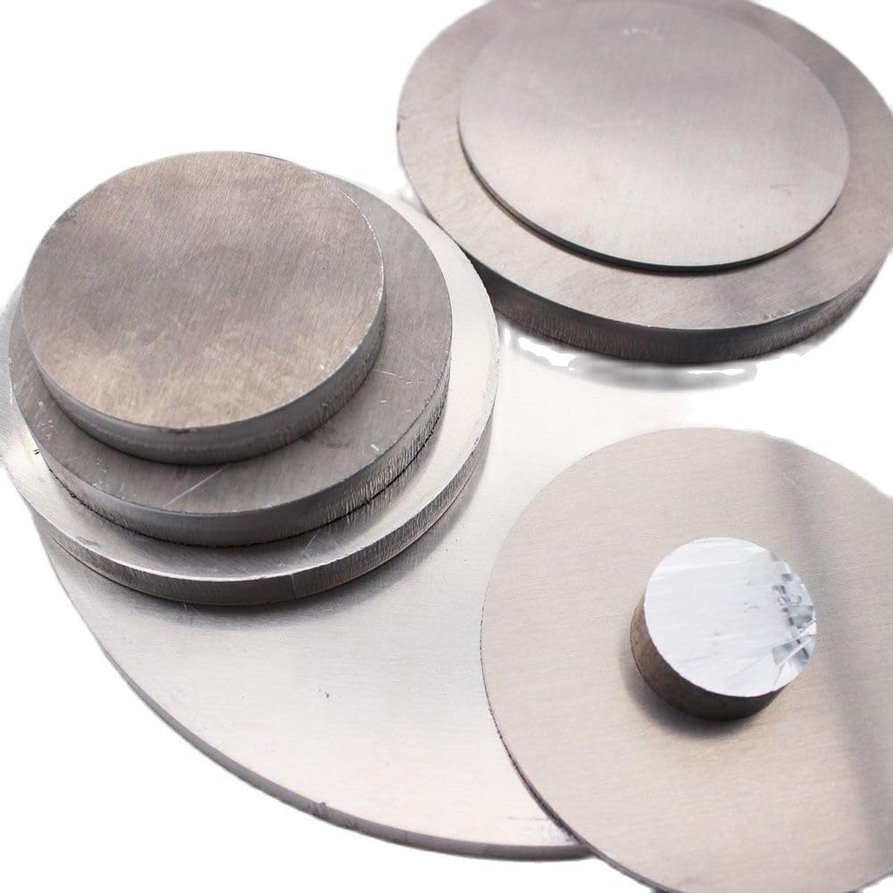Aluminium Rundplatte, 6061 Aluminium Runde Blechplattenblöcke Packung mit 23 Mehrere Größen Dekorative Biegbare(220x5mm 1pc)