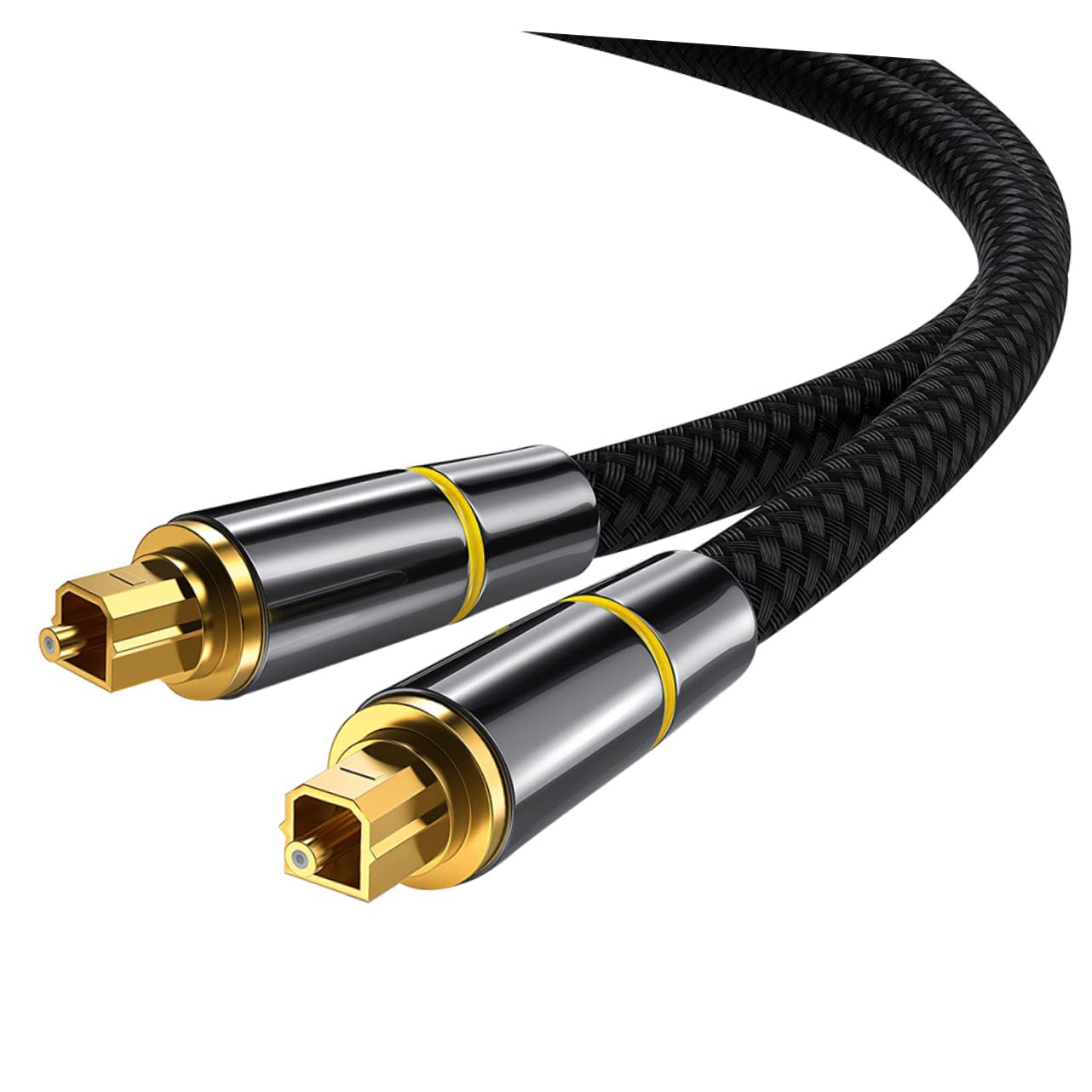 HEMOTON Cavo Audio Ottico Digitale Nero in Fibra Ottica, Trasmissione del Segnale e Qualità Sonora, per Tv e Soundbar