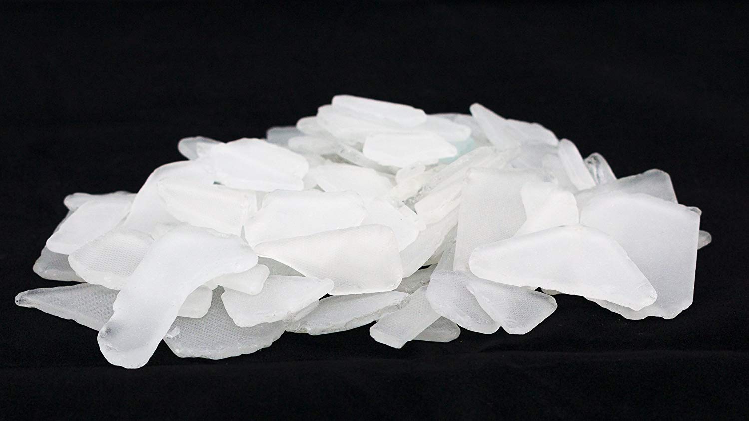 Sea Glass for Crafts – 11oz White Sea Glass Decor, Tumbled Seaglass, Beachglass for Crafts, Seaglass for Beach Accents, Coastal DIY Supply, Nautical Vase Filler