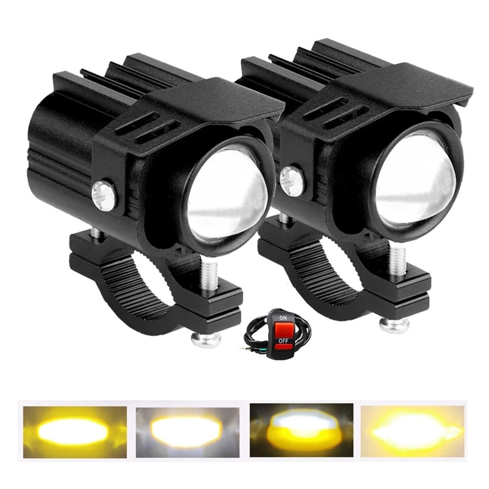 Anabbaglianti Lampada Impermeabile A LED Per Veicoli Elettrici, Fari Fendinebbia, Proiettore, Riflettore Per Auto E Moto Luci per motociclette(TK120M4 2pcs)