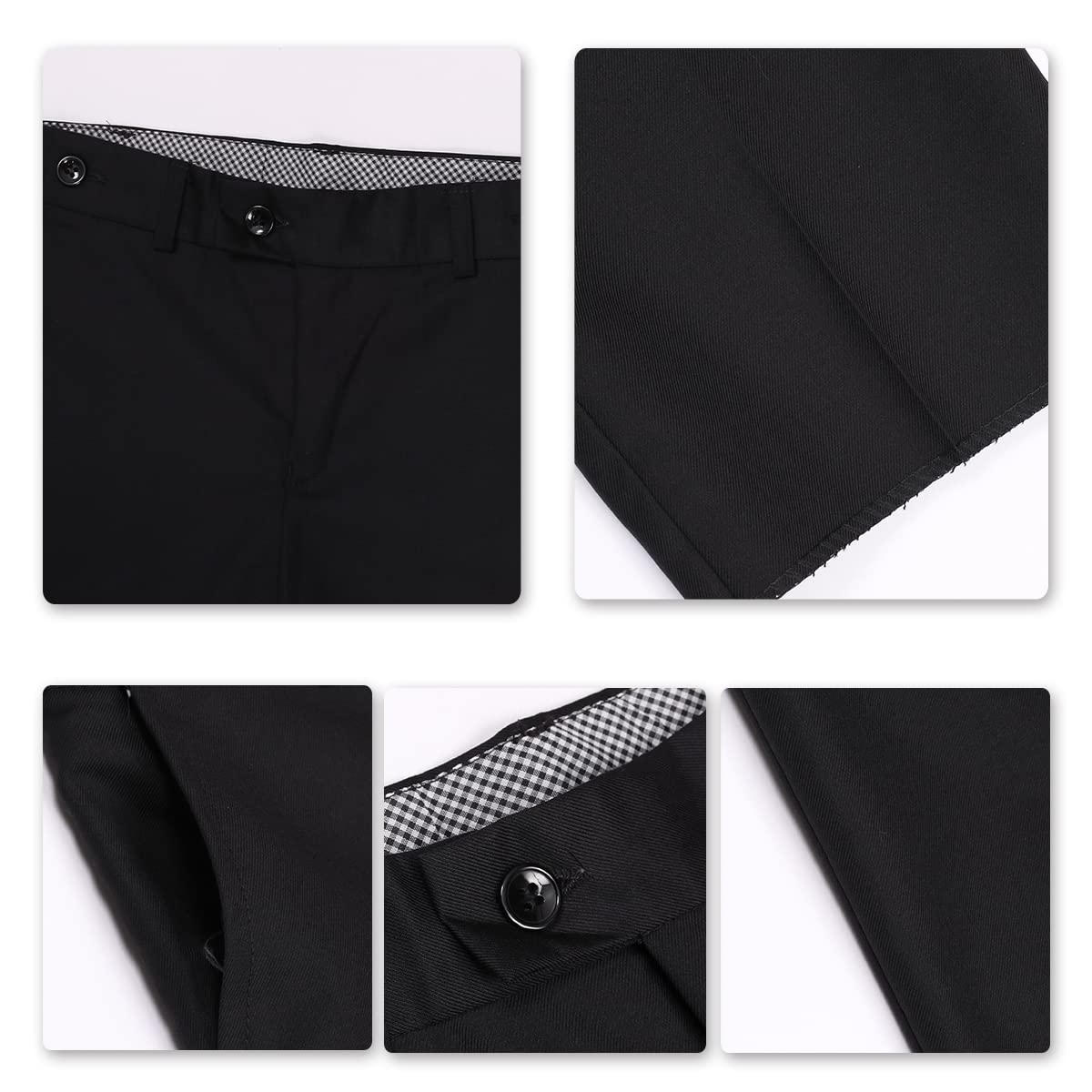 Garçon Costume 3 Pièces Classique Slim Fit Mariage Bal Tuxedo Veste Pantalon Et Gilet