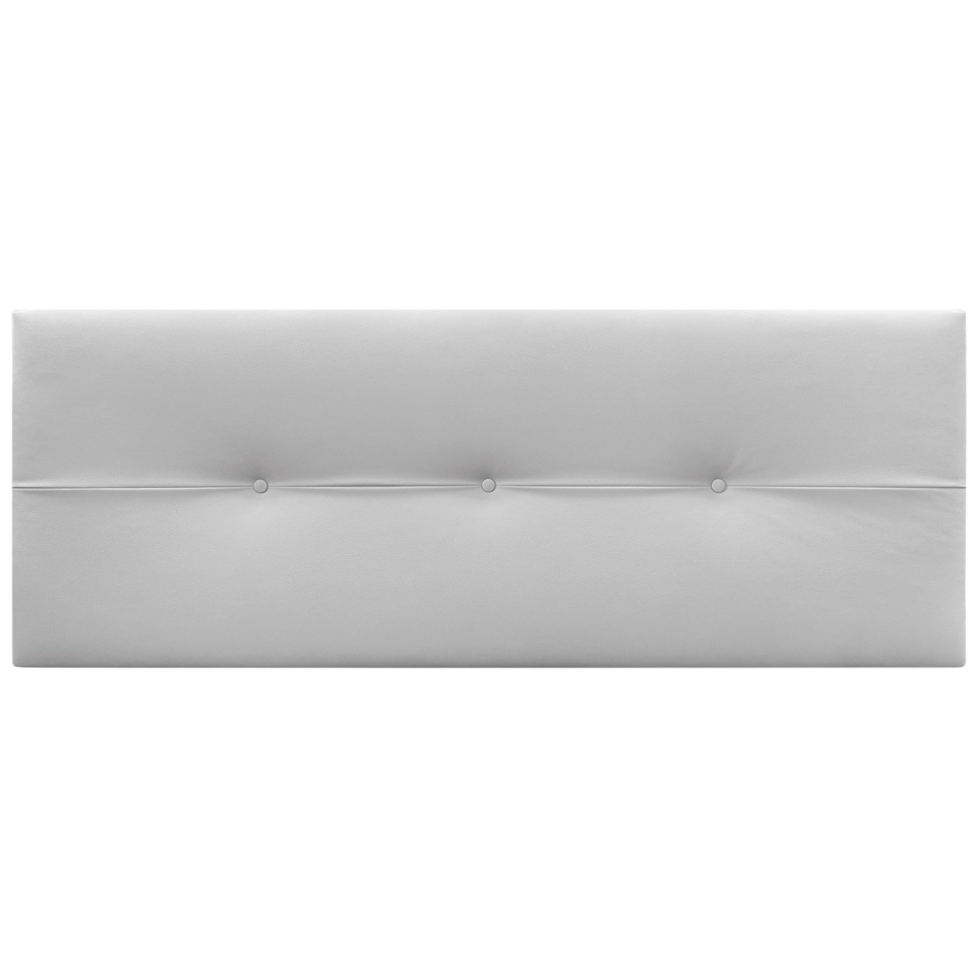 DHOME Testiera in similpelle o tessuto AQUALINE Pro Rivestimento di alta qualità NUOVA GAMMA DI COLORI Testiera letto di lusso Camera da letto (Similpelle Grigio Chiaro, 160x50cm (Letto 150/160))