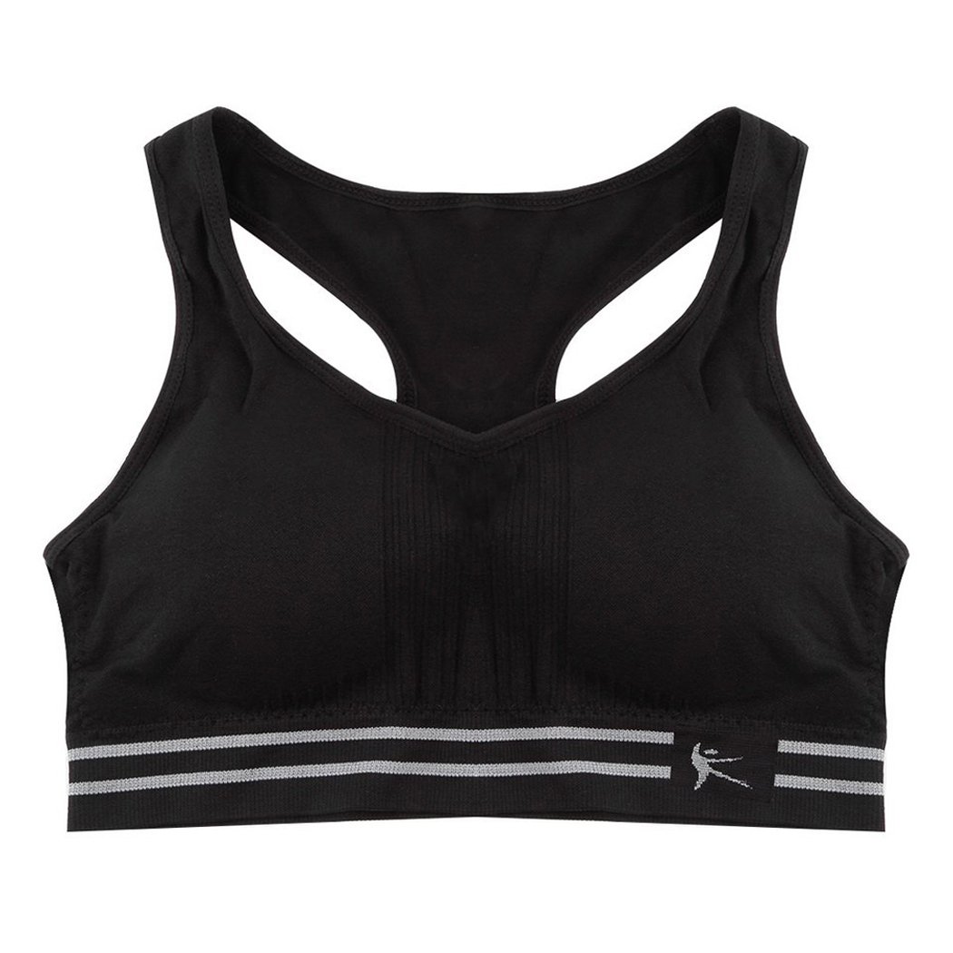 Men's Seamless Racerback Activewear Sport Bra - 2 Sizes XL, Black-image-21