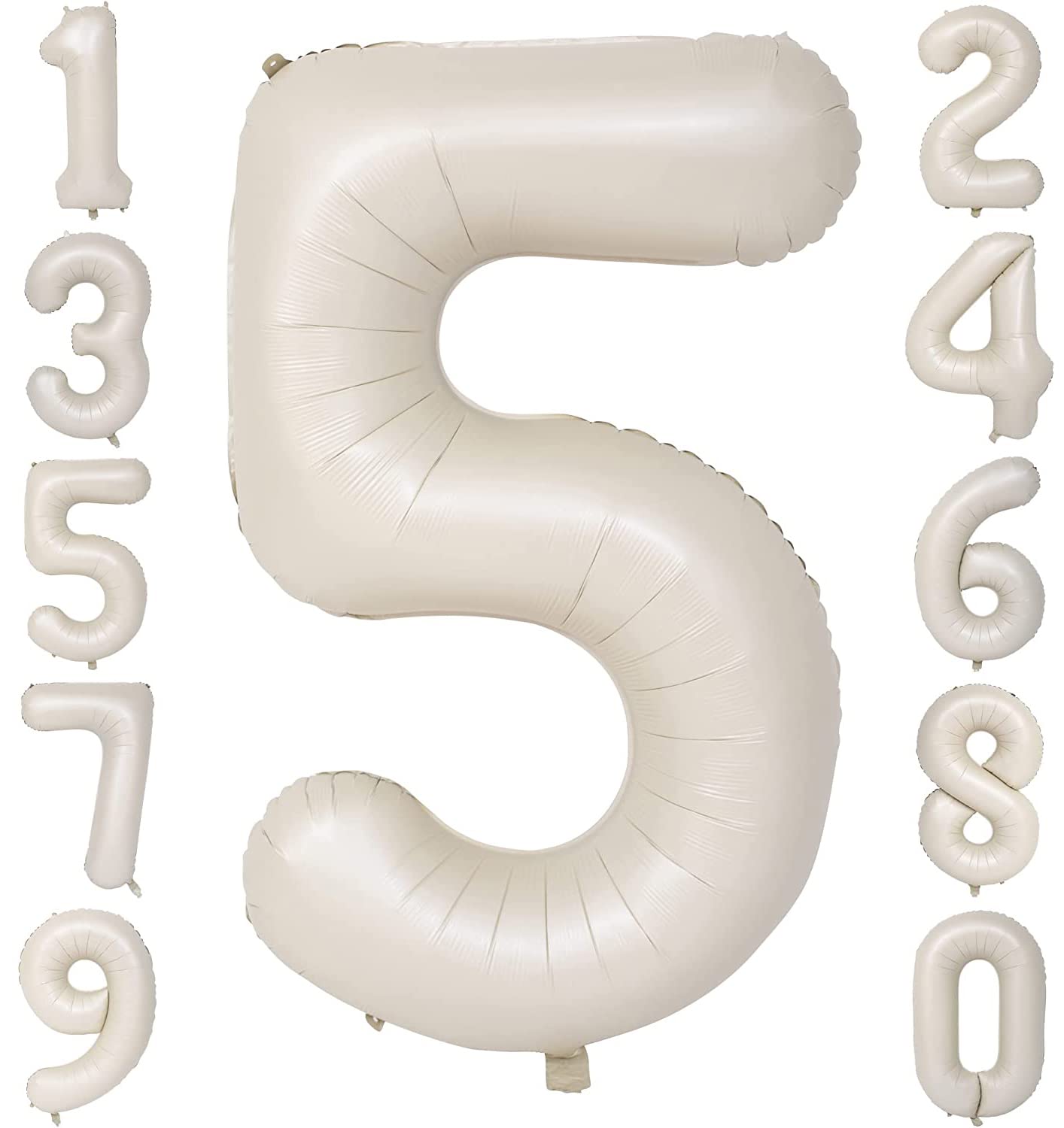 Red 0 balloon 40 Inch Giant Helium Foil Number 0 to 9 Red Balloon Birthday Wedding Party Digital Decorations (Number 0) — view 504