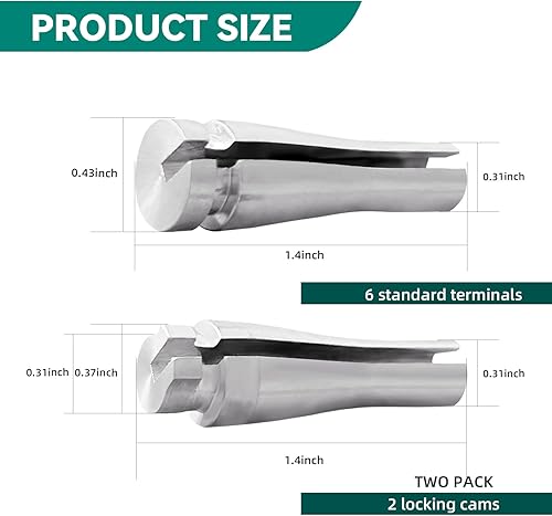 Miniatura 2 de NTNEV Kit de reparación de cables de cierre de puerta, compatible con Ford F150 F250 F350, Serie E, Ranger, Expedition, Excursion (6 extremos