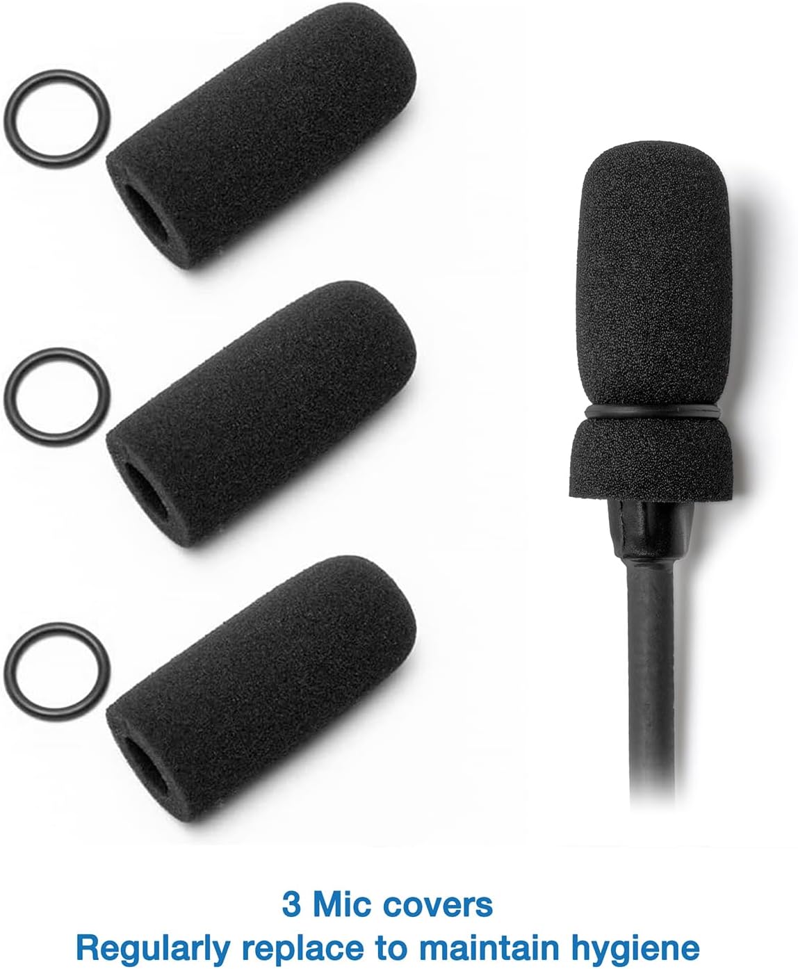 Renew Kit Ear Pads Cushion Mic Muff Windscreen Headband Pad Compatible with Bose A20 X A10 Aviation Headset Headphone