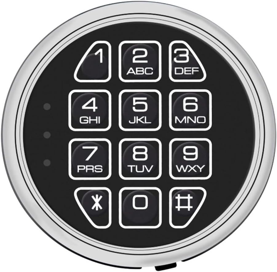 Electronic Safe Lock Replacement Kit with Digital Keypad, Solenoid Lock & 2 Override Keys for Home, Hotel & Cabinet Safes