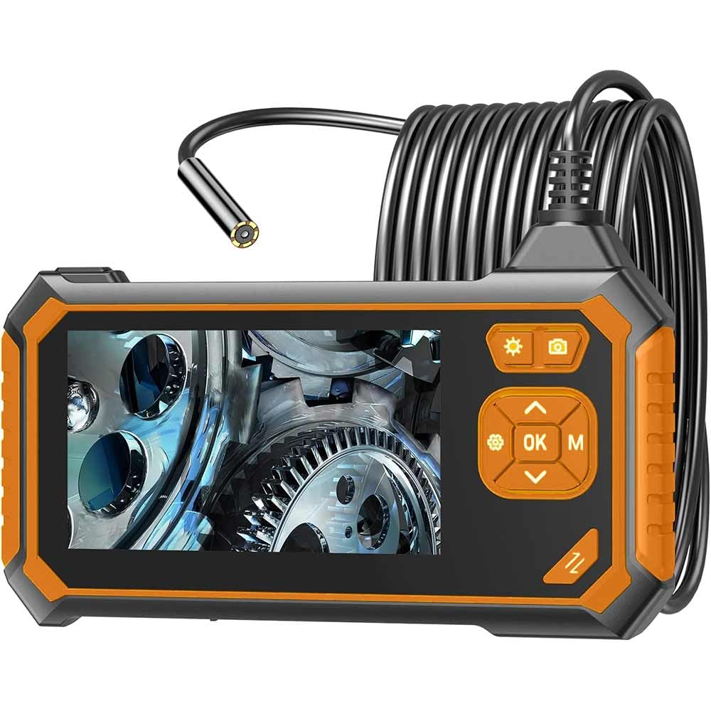 Vetrineinrete® Telecamera endoscopica con sonda monitor 4,3” full hd 1080p 2 mpx 5 metri foto e video impermeabile IP67