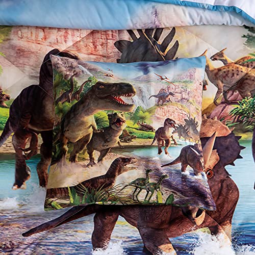 Niuone Dinosaur Bedding Twin Comforter Set For Boys/Kids/Girls, Dinosaur Twin Bedding Set, 7 Piece Dinosaur Comforter Set Twin Size Bed In A Bag, Soft Microfiber Kids Comforter Set Twin Size #TOP7