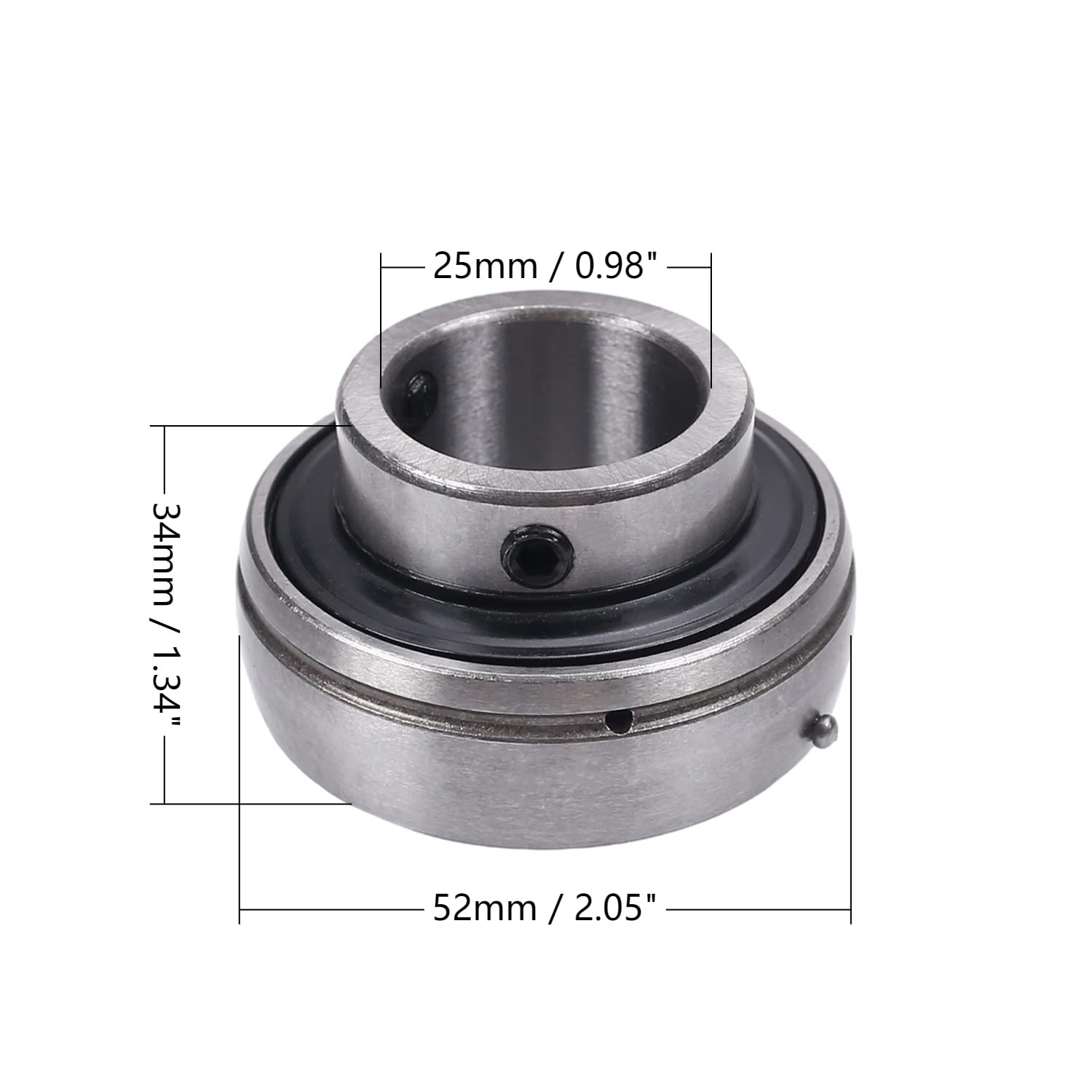 6206zz Bearing VXB 6206RS Sealed Ball Bearing - 30mm X 62mm X 16mm, Double Rubber Seals (Pack Of 1) 6203 Bearing