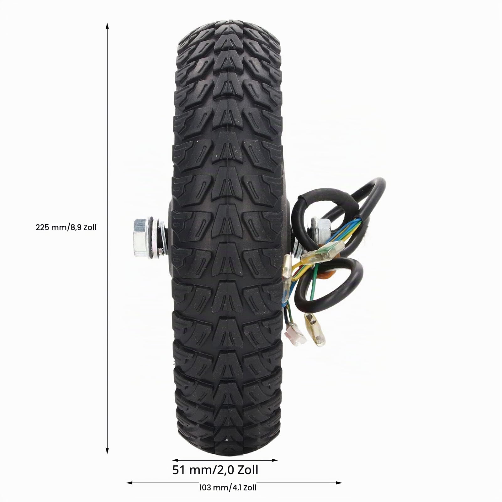 BuyWeek Elektroroller Radnabenmotor für Xiaomi M365 Pro Pro2 Pro3, 350W 36V E-Scooter Nabenmotor Rad Reifen Stoßdämpfung E-Roller Naben Motor Ersatz