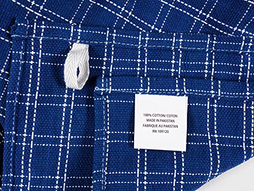 Kaf Home Assorted Flat Kitchen Towels | Set Of 10 Dish Towels, 100% Cotton - 18 X 28 Inches | Ultra Absorbent Soft Kitchen Tea Towels | Perfect For Cooking, Cleaning, And Drying Hands (Navy) #TOP2