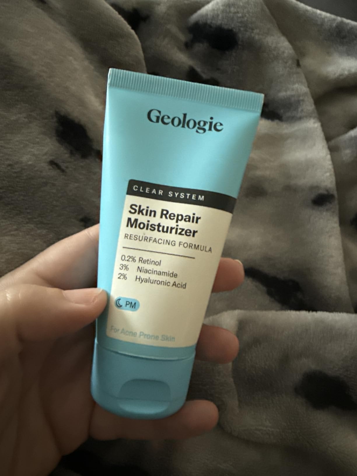 Geologie Skin Repair Moisturizer Face Cream | Clear System Retinol Resurfacing Formula | For Blemish Prone Skin with Niacinamide & Hyaluronic Acid | 60 ML