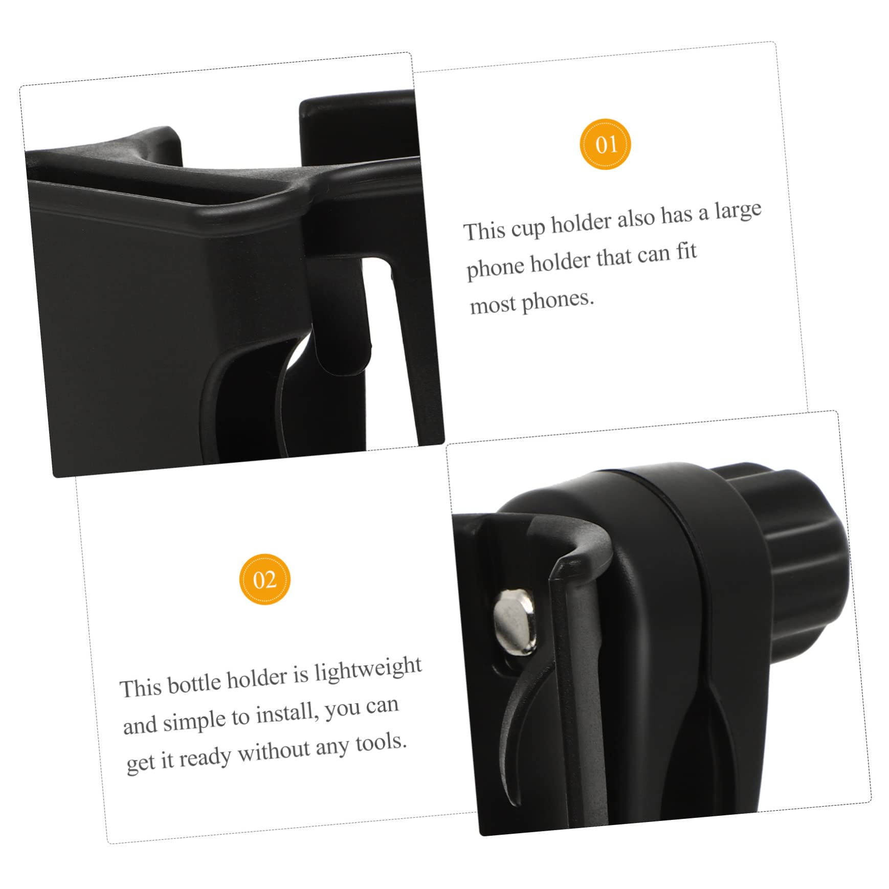 SUPVOX Large Foldable Beverage Holder Stroller Bottle Rack Phone Holder for Stroller