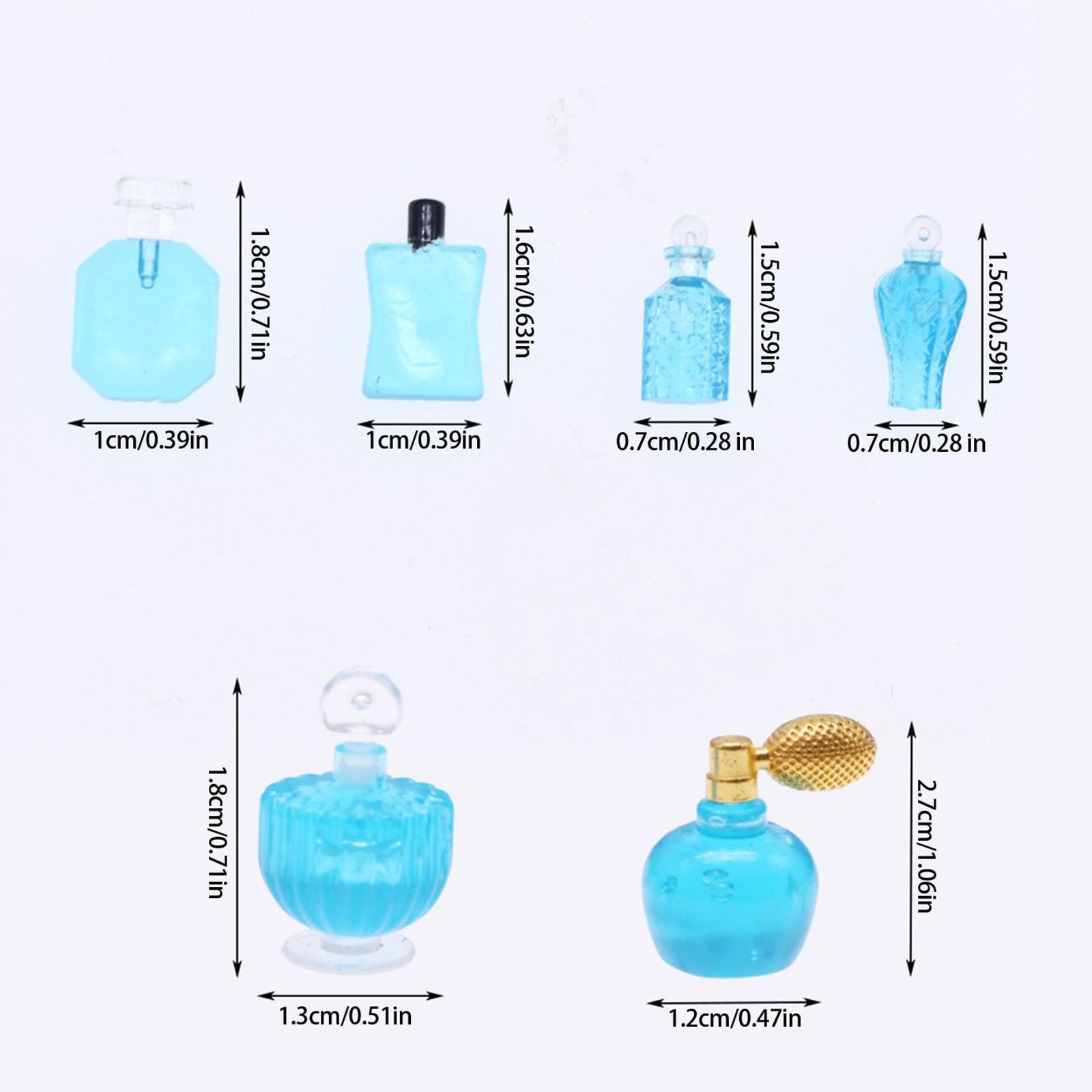 Tiny Scented Bottle Collection Dollhouses Furniture Role Playing Toy Resin Craft for Girls Creative Play Dollhouses Furniture Accessories — view 7