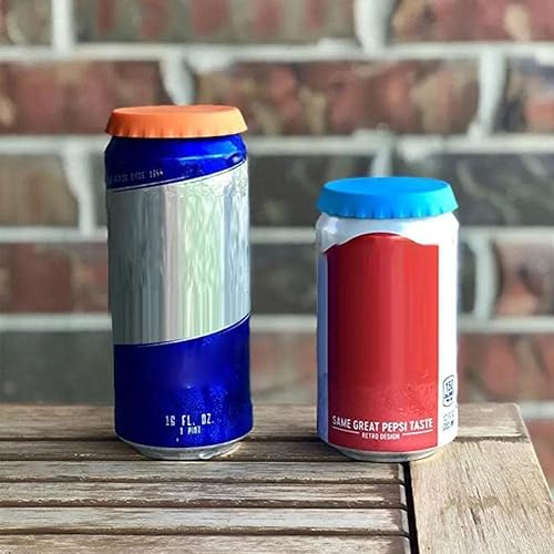 Miniatura 7 de Cubiertas reutilizables para latas de bebidas, tapas de latas de refrescos, tapa a prueba de fugas, protectores de tapa de silicona, sellado de