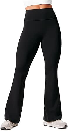COPYLEAF Flare Yoga Pants Women High Waisted Seamless Leggings Tummy ...