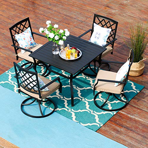 Phi Villa Patio Dining Set Of 5 1 Squar Buy Online In El Salvador At Desertcart