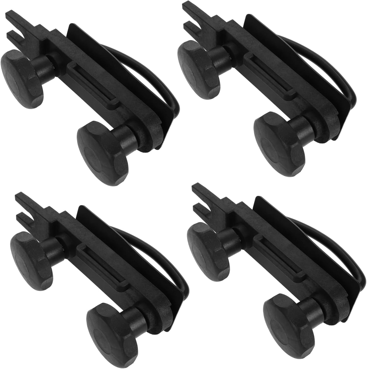 Zerodeko Roof Cargo Carrier Mounting Kit -Bolt Clamps Sturdy Metal Construction Includes Lock Nuts and Straps Compatible with Various Car Models and Roof Boxes
