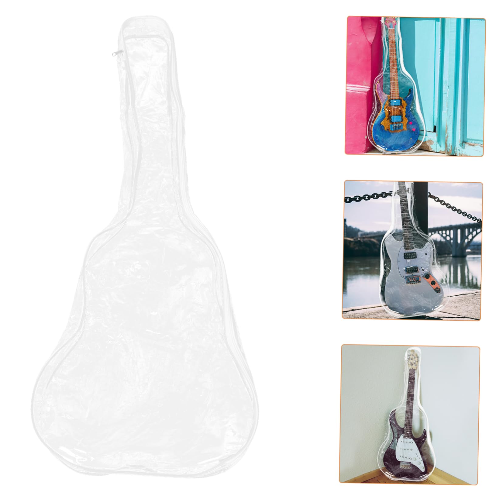 Transparente Funda Protección PVC de Ligera, Guitarra Eléctrica
