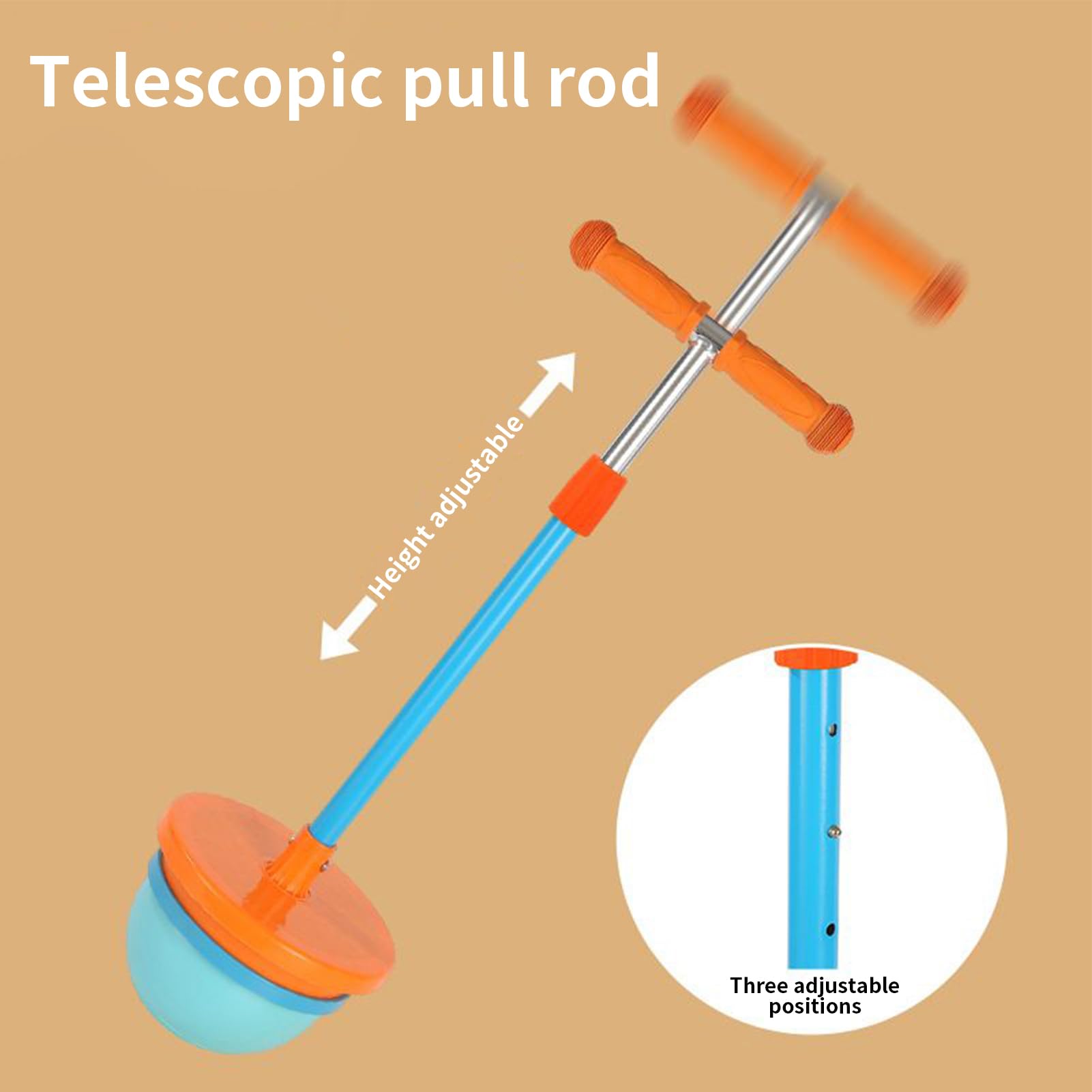 Sprungballs | Balance-Stick mit Griff für Sprünge | Einstellbare Kugel für Outdoor-Spiele - Geschenk Für Draußen Indoor Jungen Mädchen Weihnachten Geburtstag Teen