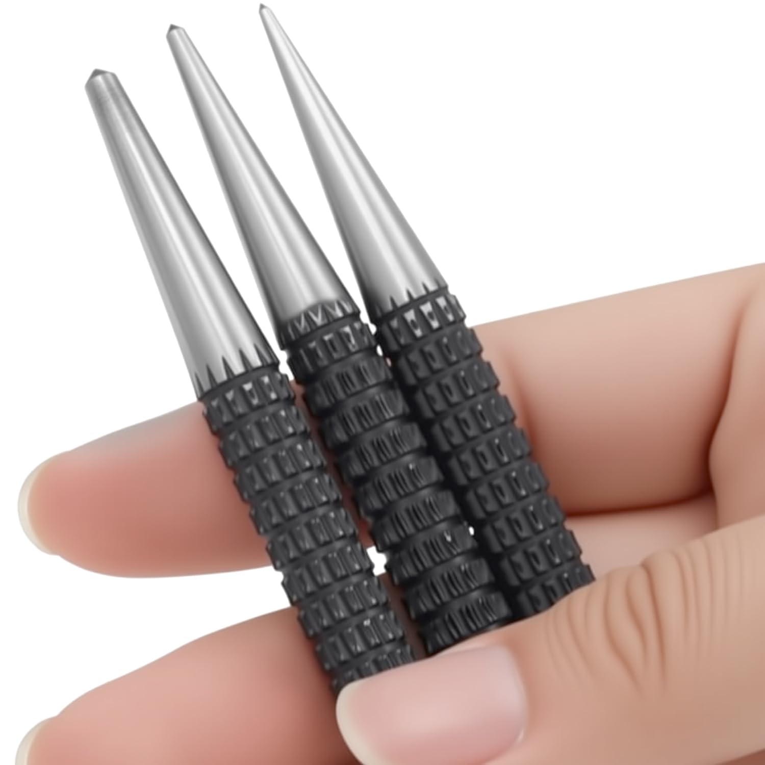 3pcs High-carbon Steel Center Punch Set 10cm Non Slip Center Punch For Alloy Steel Metal Wood Marking Drilling Tool I3605490724 - View #8