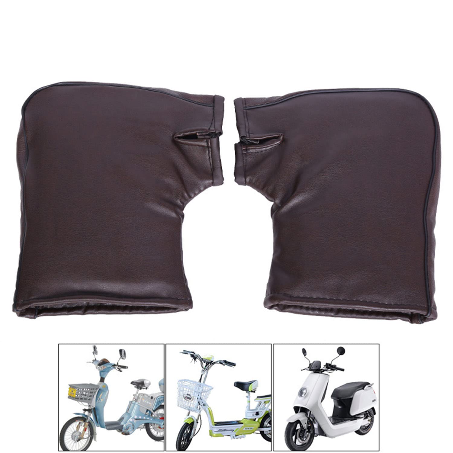 Grube rękawice motocyklowe Wiatroszczelne rękawice motocyklowe Rękawice na kierownicę motocykla Kierownica skutera śnieżnego Rękawiczki z jednym palcem Ciepłe zimowe wiatroodporne rękawice Skuter elek