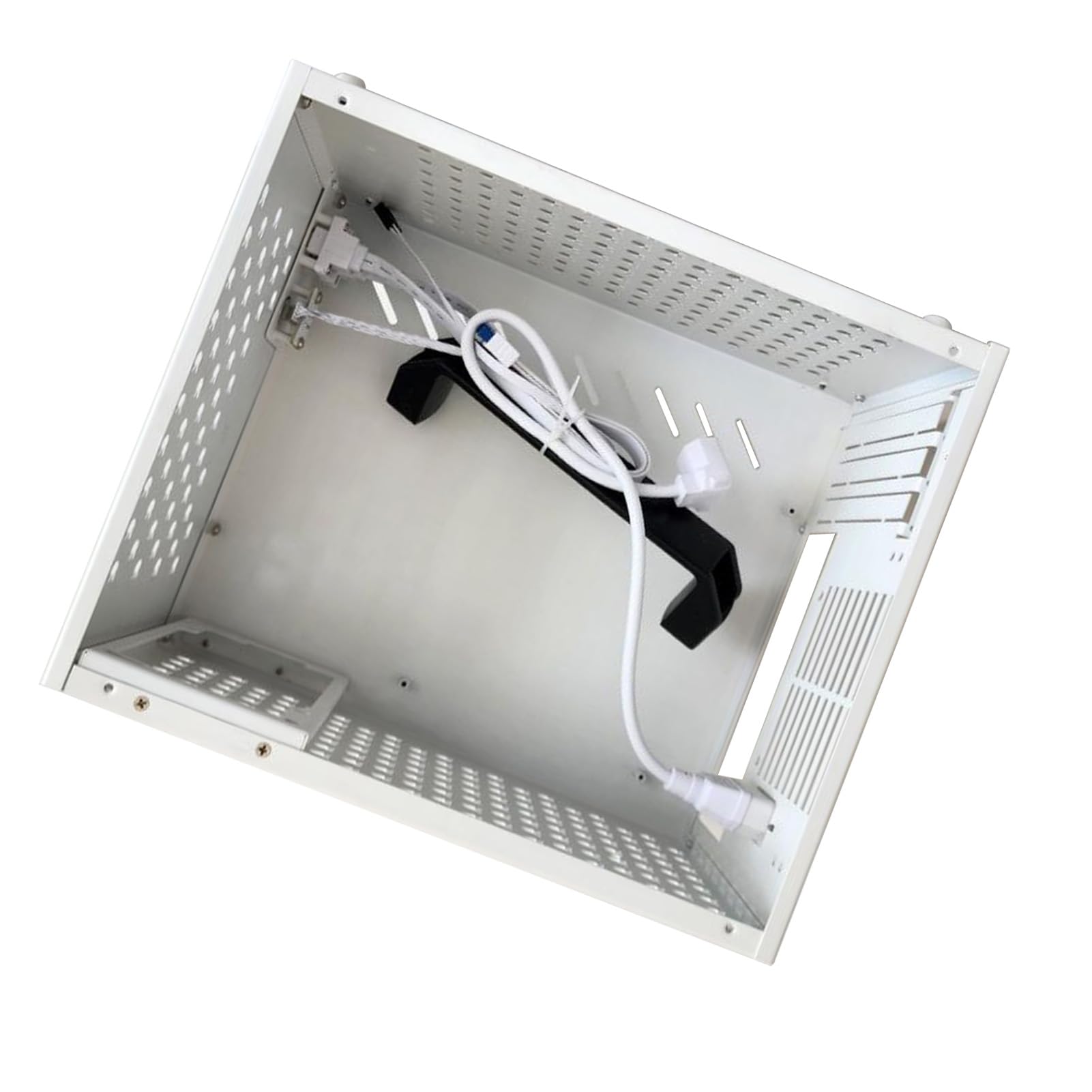 Fockety Obudowa Komputera ITX, Obsługuje płytę główną MATX 280 Mm GPU, 5 Wentylatorów 90 Mm, Chłodnica 120, Komputer Typu Small Form Factor, Obudowa do Gier MATX ITX z obsługą Zasilania ATX SFX dla