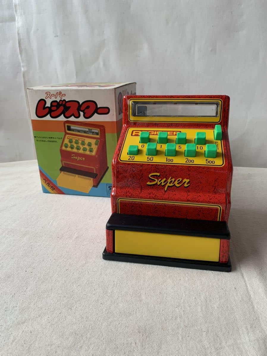 Amazon.co.jp: ブリキ製レジスター 昭和レトロオモチャ玩具インテリア  