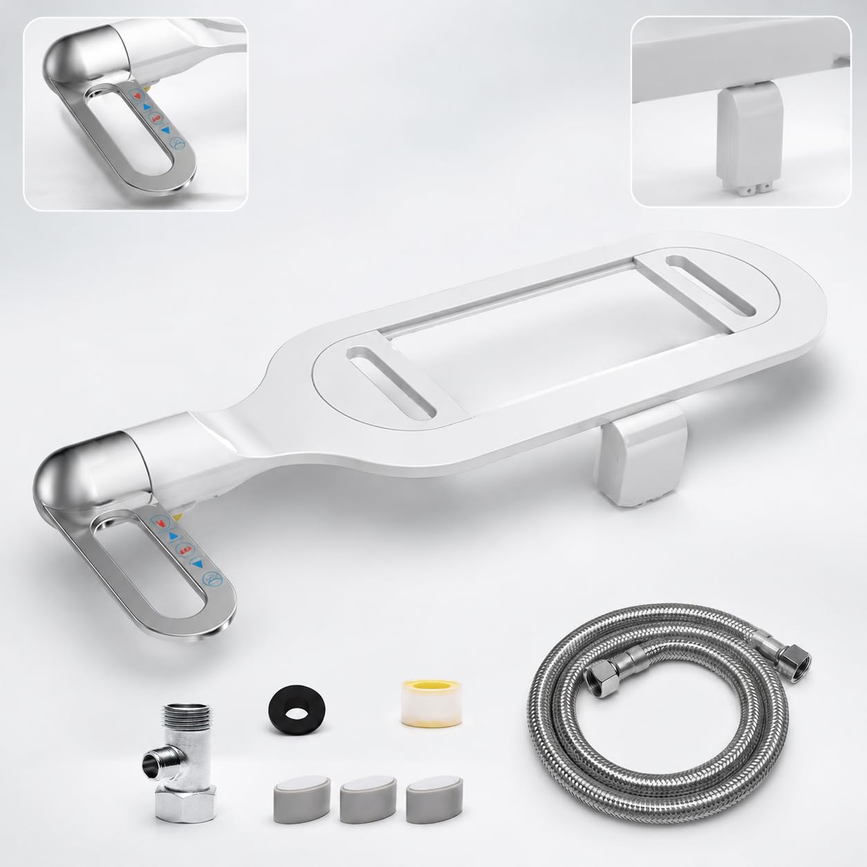 MagiDeal Sedile Portatile per Water con Doppia Funzione di Lavaggio Femminile E Posteriore Dispositivo Igienico in Senza Corrente atto per Sanitari Moderni, style to 2
