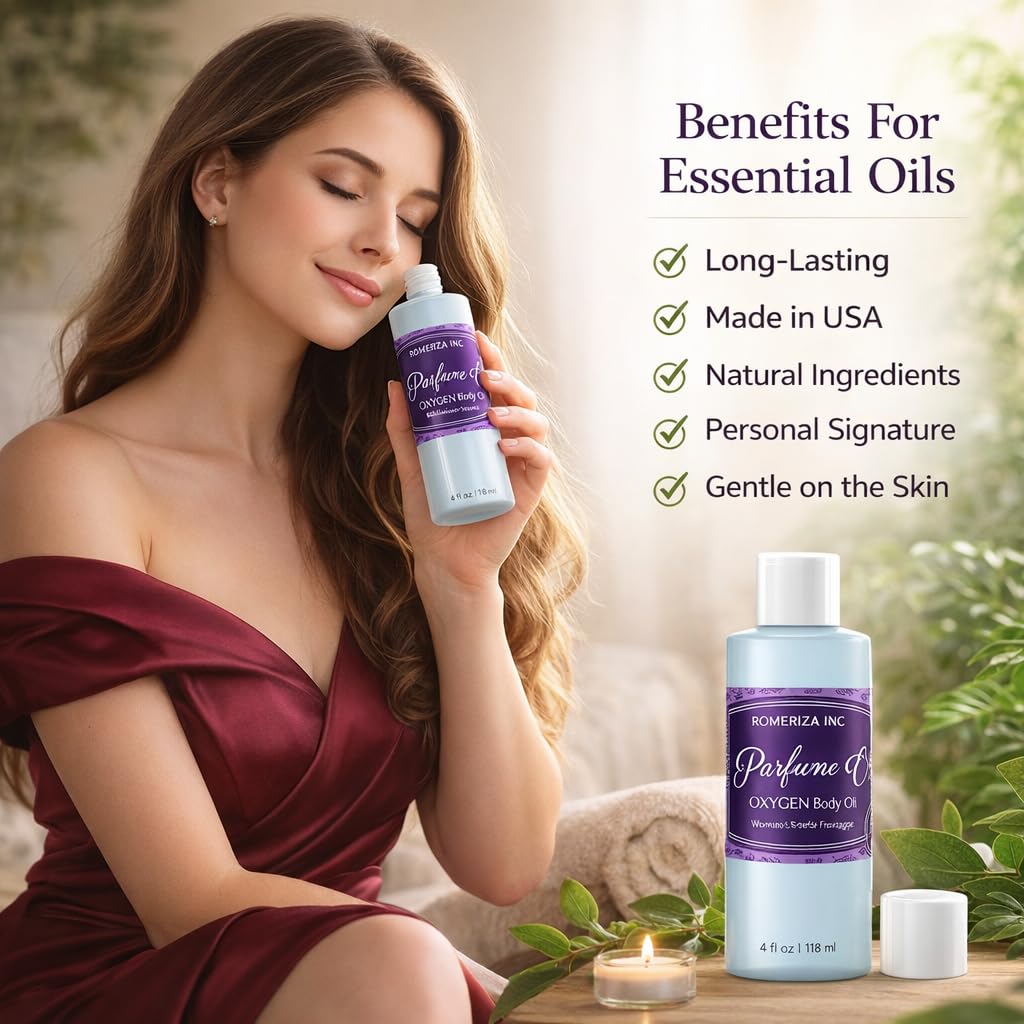 4 Fl Oz Oxygen W Fragrance Body Oil For Women Our Interpretation Essential Fragrance Body Oil Scented Fragrance For Home & Best For Gifts