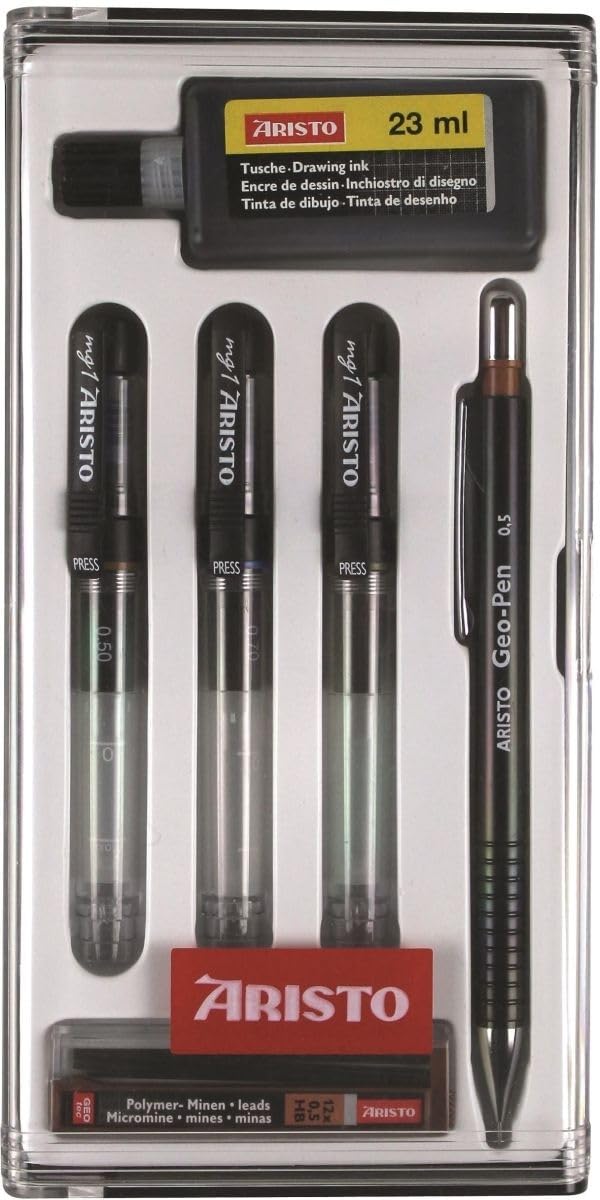 Aristo Tuschefüller-Set mg1 College Set 3 Stifte 0,25/0,35/0,50mm