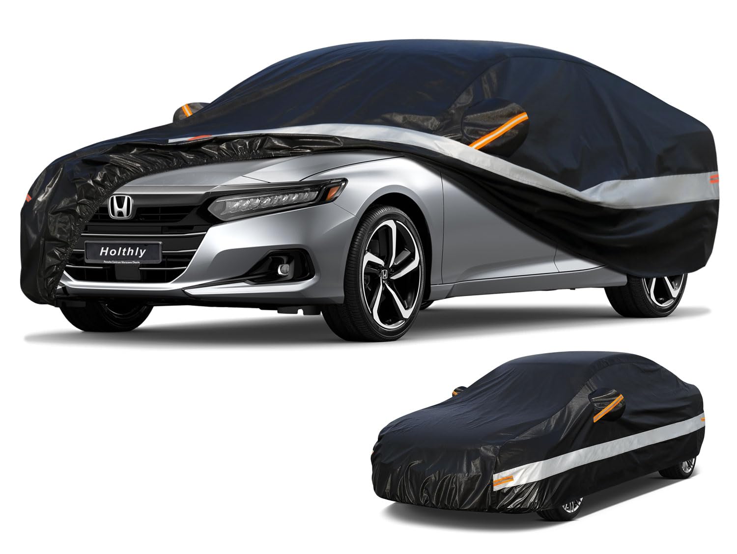 Holthly 10 Layers Car Cover Custom Fit for Honda Accord 2001-2024 Waterproof All Weather for Automobiles Outdoor Full