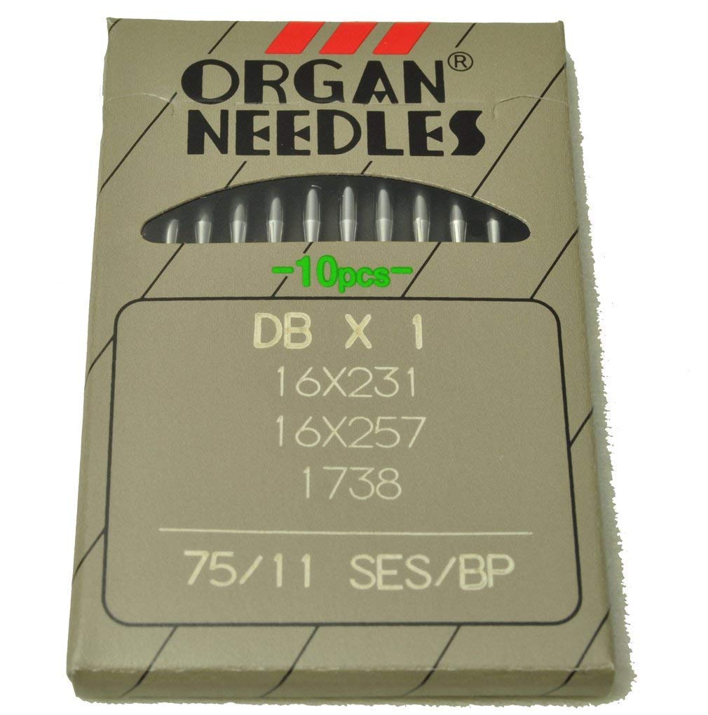 SSKR Pack of 5 Pcs Organ Power Complete Round Machine Needles DBX1 75/11 Works with All Automatic Machines (Usha/Singer/Brother/Rajesh) , Silver