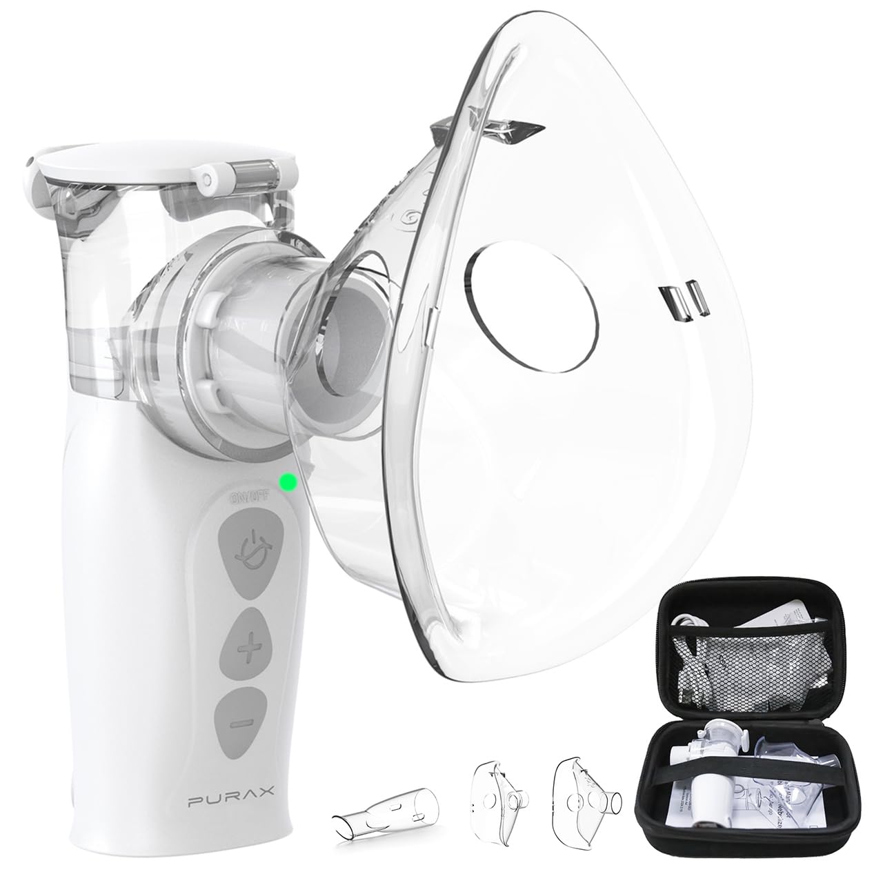 Portable Nebulizer for Adults Kids Auto-Cleaning Rechargeable Handheld Mesh Nebulizer Machine Travel Home Use Fast Relief for Breathing