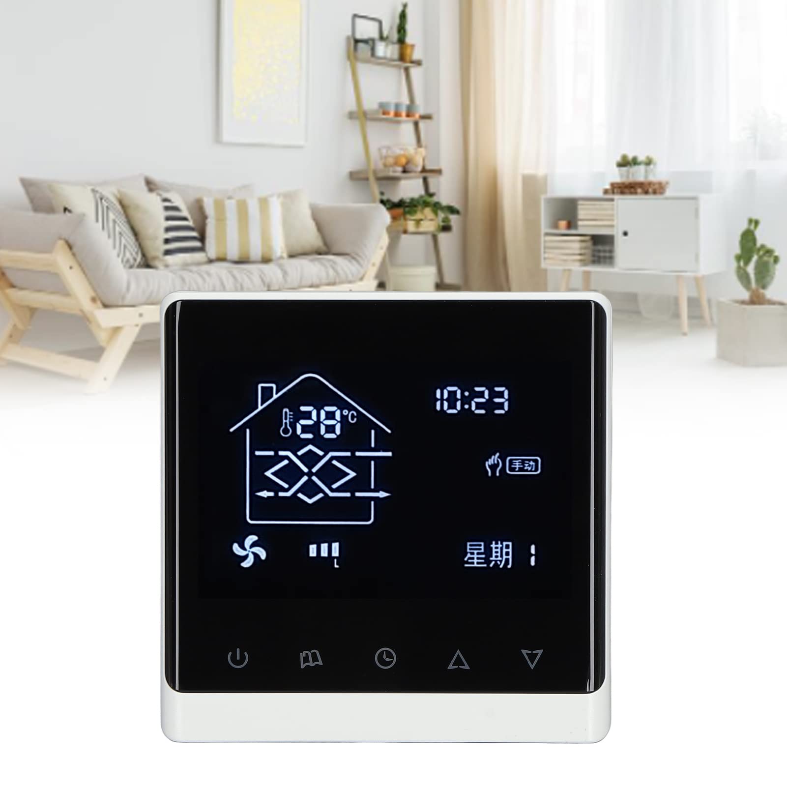 Chrees Regolatore di Temperatura Intelligente del d'aria con Display LCD