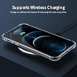 Case for iPhone 12 and 12 Pro 6.1-Inch, Gueche Crystal Clear Shockproof Phone Cover, Soft TPU Protective Ultra Thin Slim Fit, Smartphone Case for iPhone 12 and 12 Pro Cell Phone Cases-Transparent