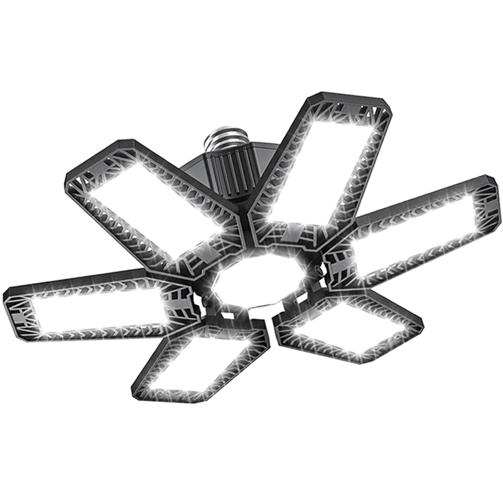 Garage Light - 180W 18000 LM 6500K Deformable Garage Lights Ceiling LED with 6 1 Adjustable Panels Shop