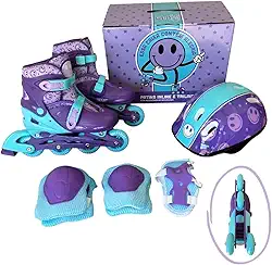 Patins Infantil 2 em 1 Inline Triline Glumi Tamanhos Ajustáveis