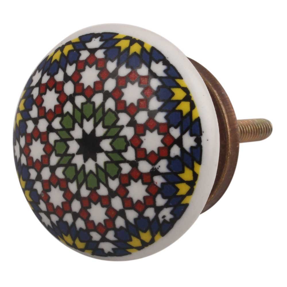 IndianShelf 2 Piece Multicolor Flat Floral Ceramic Drawer Knobs for Kitchen Cabinet Hardware Decorative Door Dresser Pulls Luxurious Designer (B07C6HJKH7) Amazon Price History, Amazon Price Tracker
