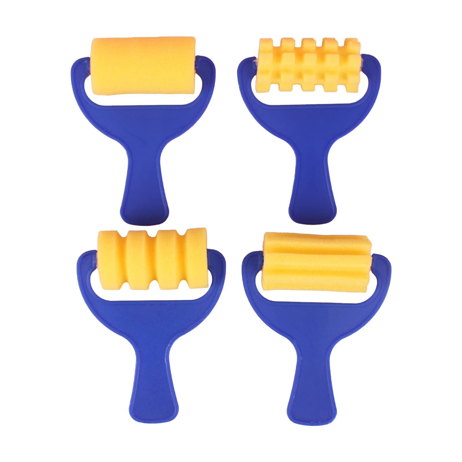 Kids Paint Brushes, Washable Painting Brushes for Kids Early Learning Toys Foam Roller Sponge Arts Gift Paint Sponges for Shapes