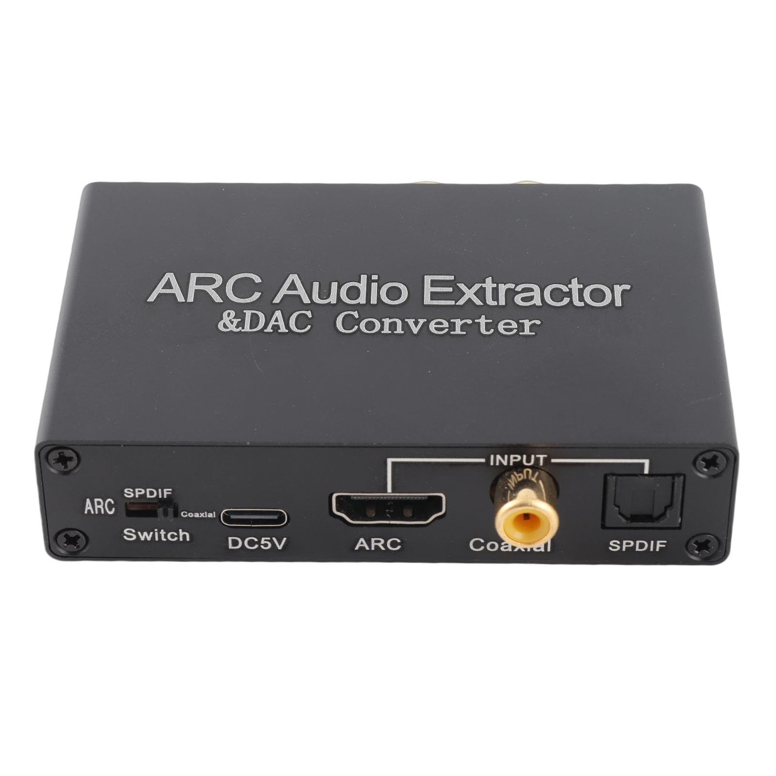 Convertidor extractor de audio Tnfeeon de aleación de aluminio con salidas SPDIF y 3.5 mm de 192KHz 7